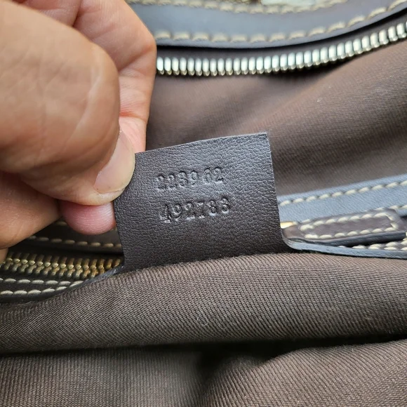 GUCCI GG Crystal Hand Bag Coated Canvas..Authentic..w/COA - Picture 9 of 17